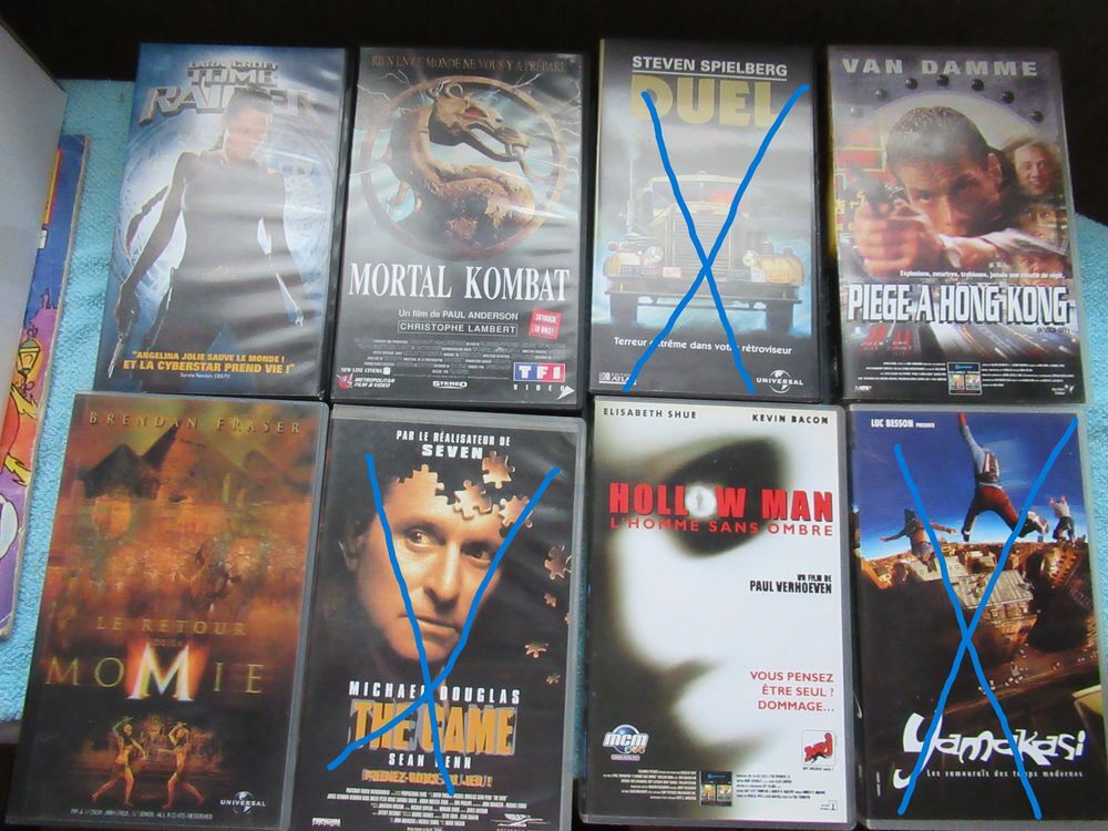 Diff&eacute;rentes cassettes VHS Photos/Video/TV