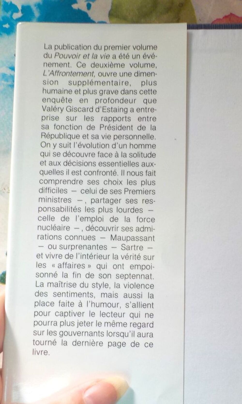 LE POUVOIR ET LA VIE T2 L'AFFRONTEMENT V. GISCARD D'ESTAING Livres et BD