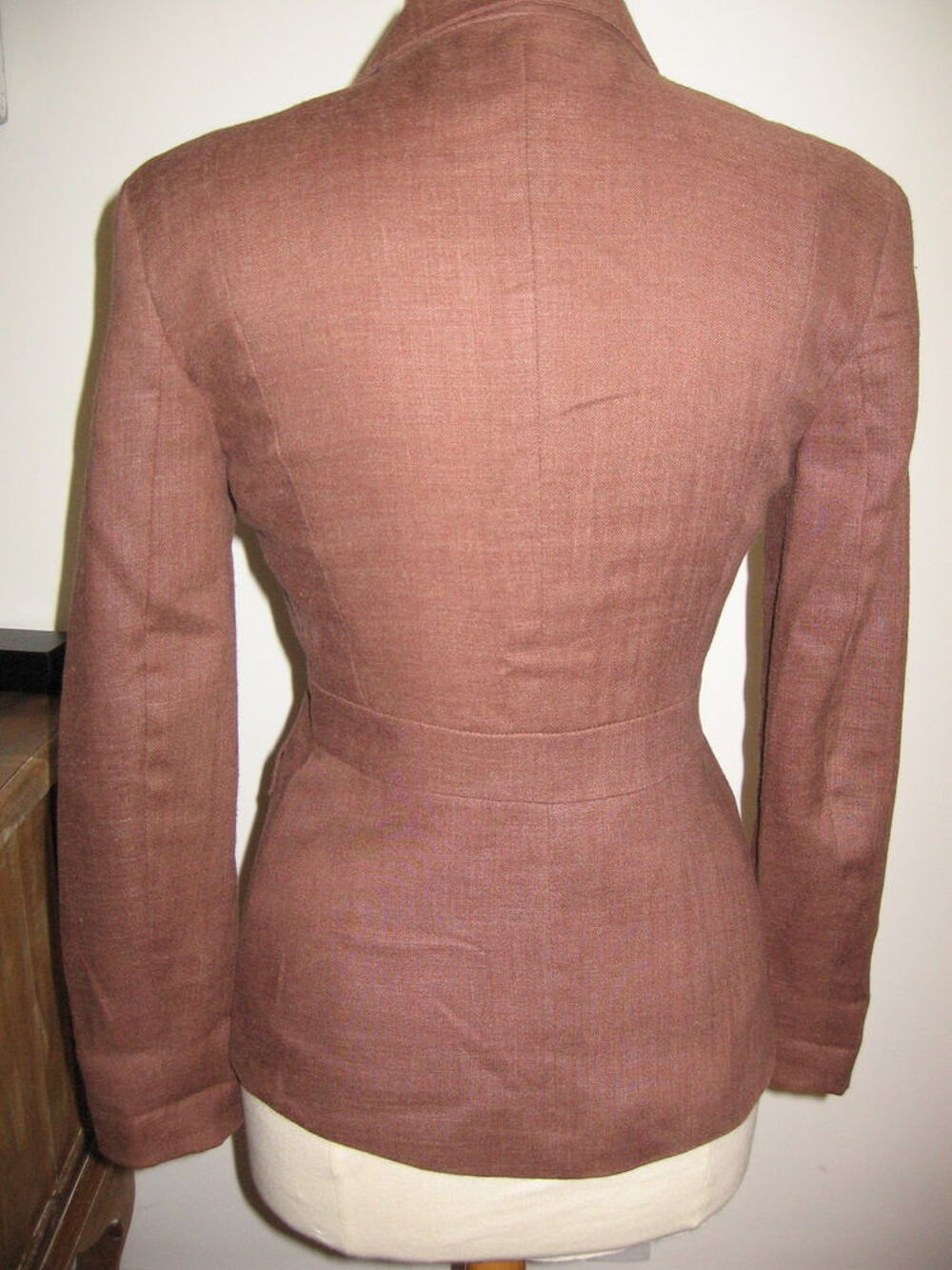 Veste courte marron Vtements