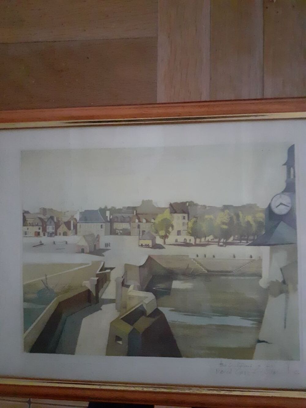 Belle aquarelle de Marcel Gavy-Gouillar Décoration