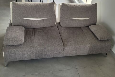 Canap tissus gris/cuir blanc /1 couchage 700 Strasbourg (67)