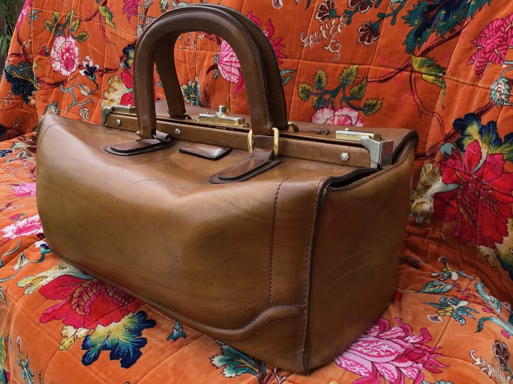 Sac medecin new arrivals cuir ancien
