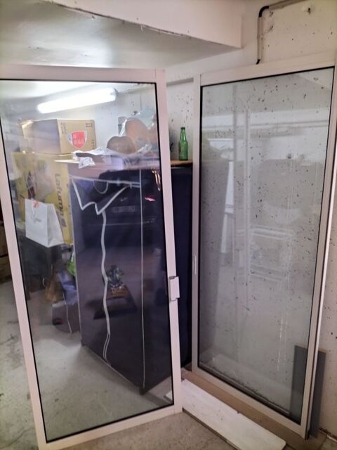 Paire de portes de vrandas double vitrage 150 Bormes-les-Mimosas (83)