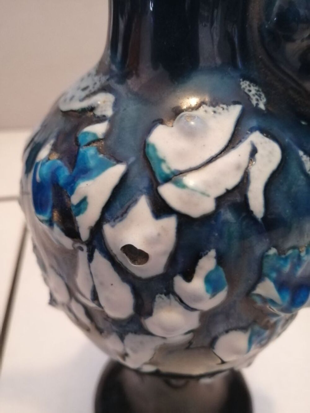 Vase Vallauris coloris bleu lave Décoration