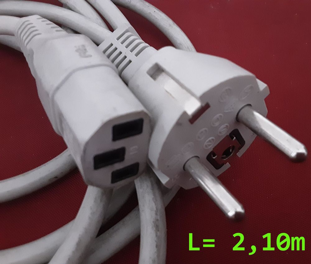 1 cable &eacute;lectrique europ&eacute;en 220 volts pour tout &eacute;l&eacute;ctrom&eacute;nag Electroménager