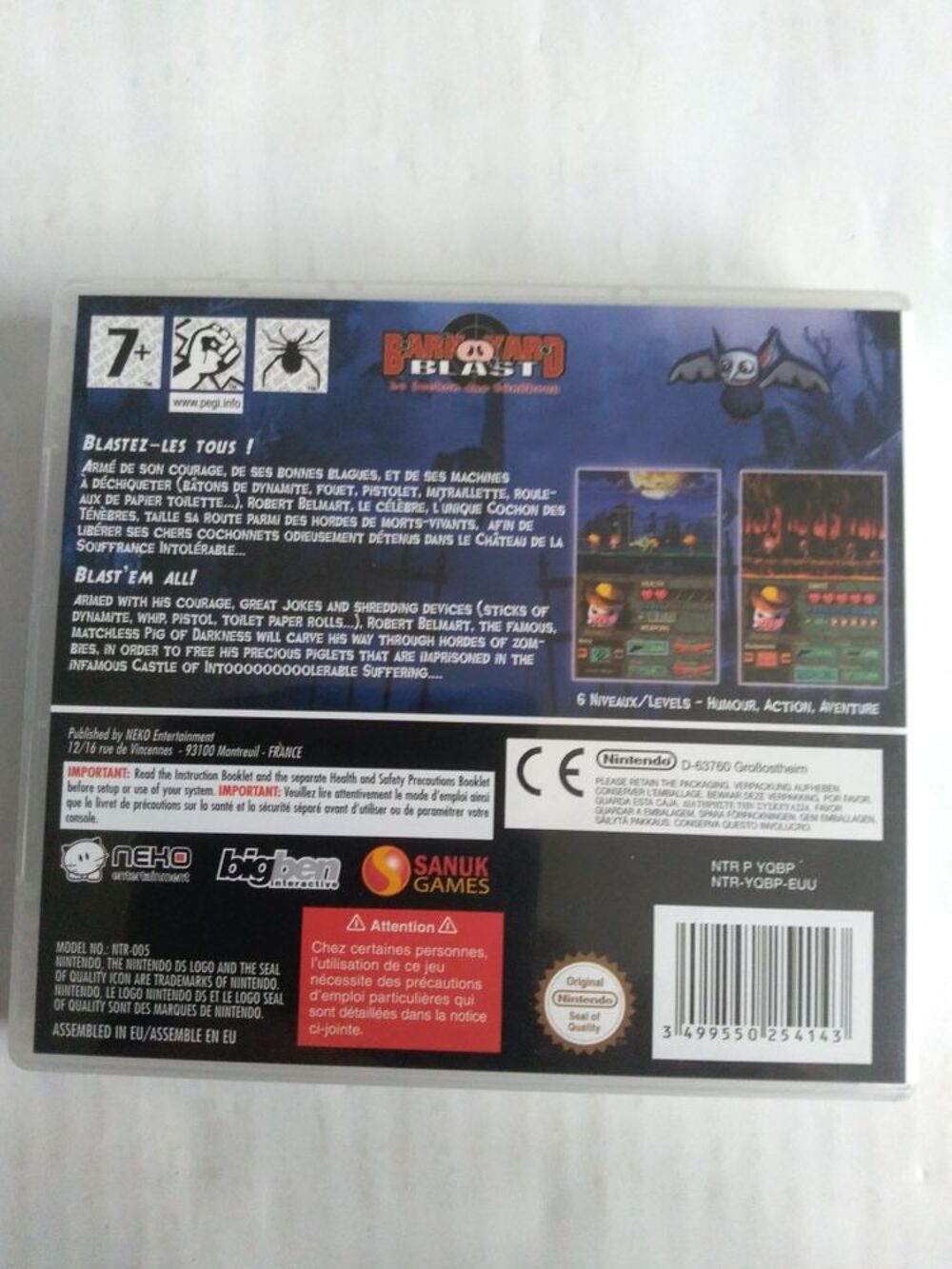 Jeu DS Barn yard blast Consoles et jeux vidéos