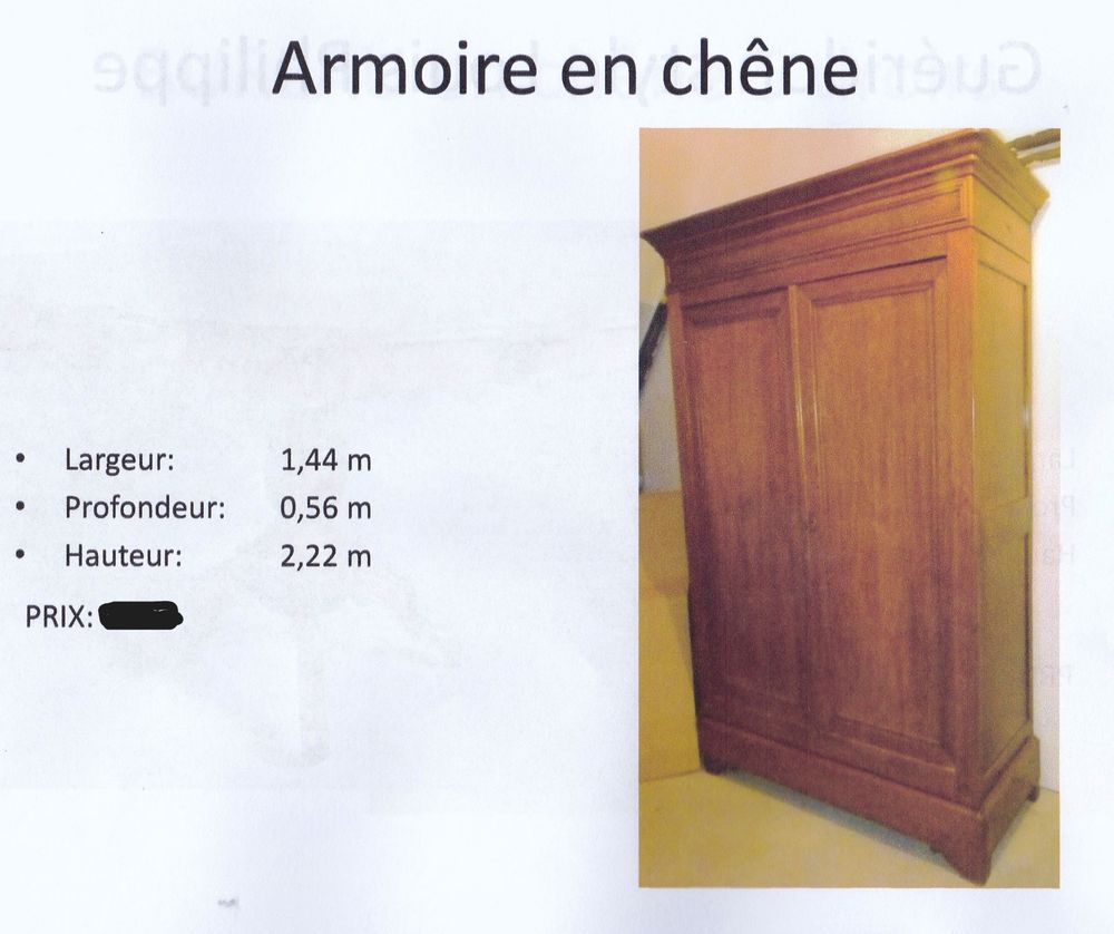 ARMOIRE EN CHENE Meubles