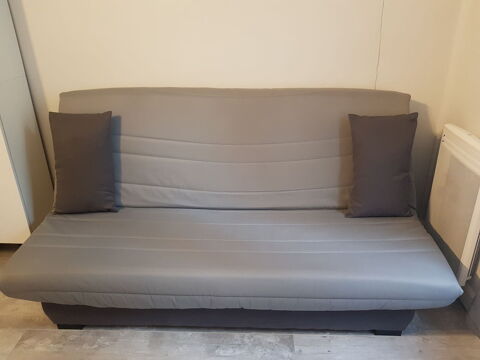 * saisir / clic-clac tissu gris /convertible/ comme neuf* 260 Paris 14 (75)