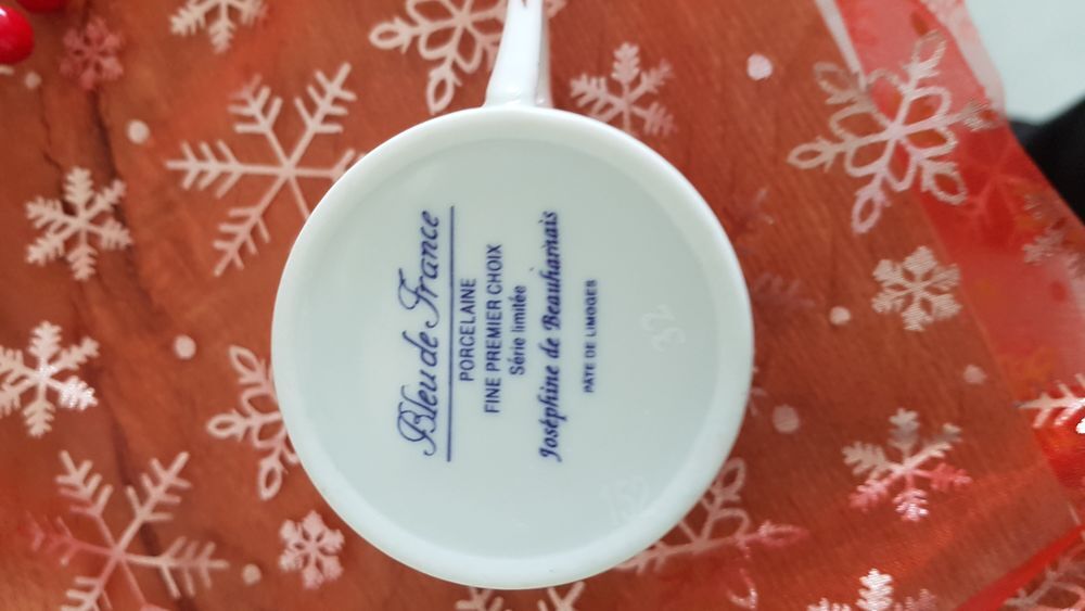 service de table bleu de france Décoration