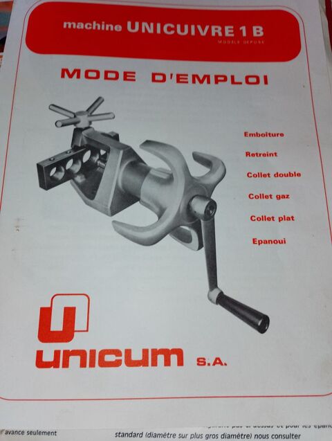 Outil a restreindre et faire des emboitages / tuyaux cuivre 40 Eauze (32)