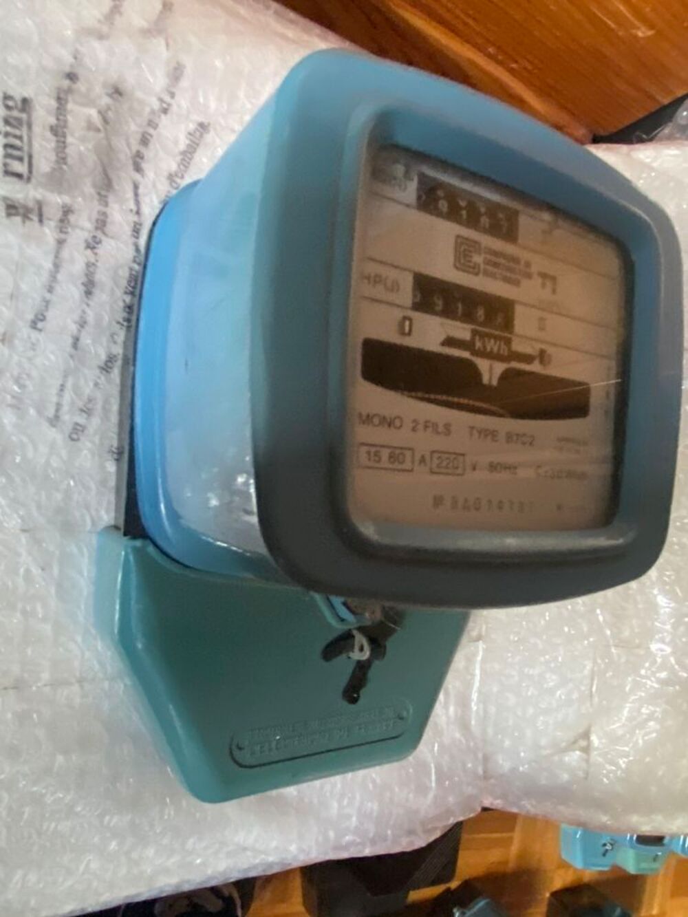 compteur &eacute;lectrique m&eacute;canique monophas&eacute; marque CCE type B7C2 Bricolage