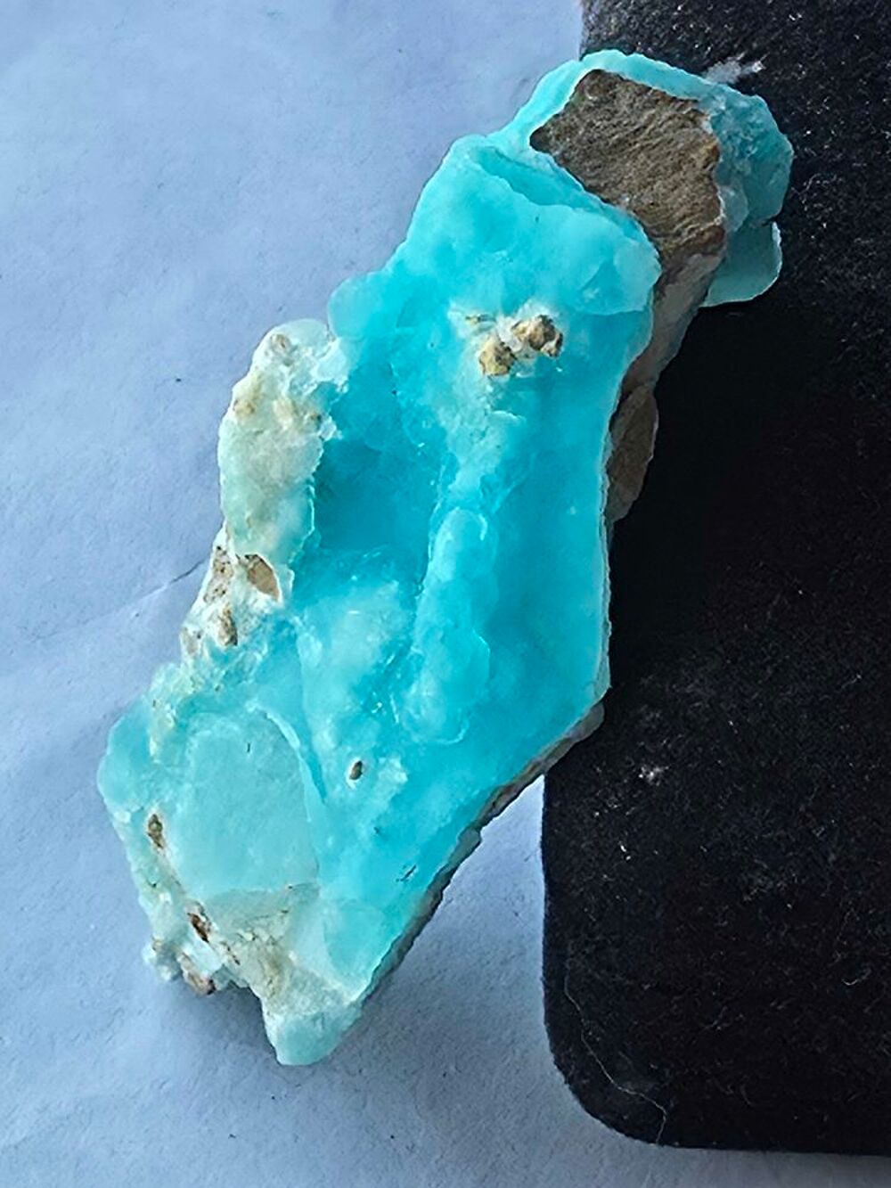 H&eacute;mimorphite Bleue du Congo-Collection Personnelle-21g 