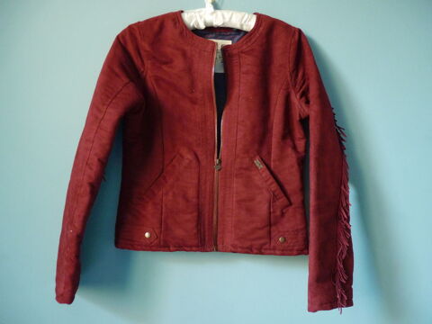 veste fille IKKS rouge 14 ans TBE franges 25 Brienne-le-Chteau (10)