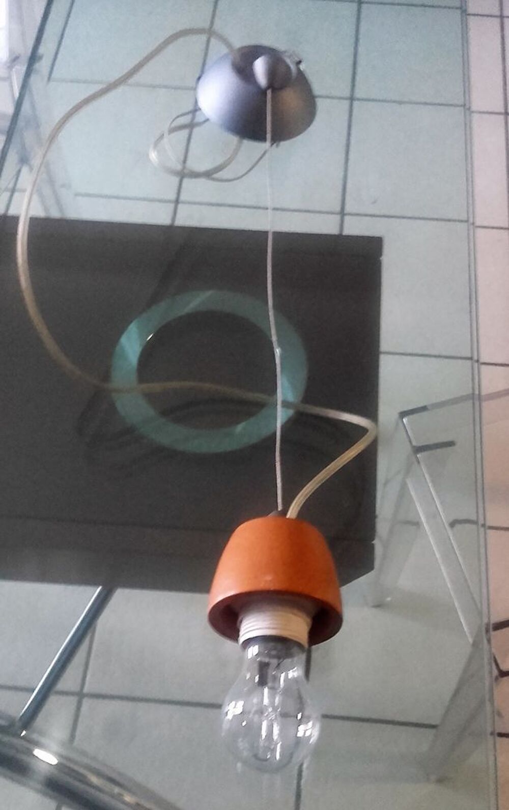 suspension : grand abat jour verre Décoration