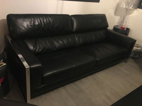 Lot Canap cuir Marque XXL et transat 350 Charvonnex (74)