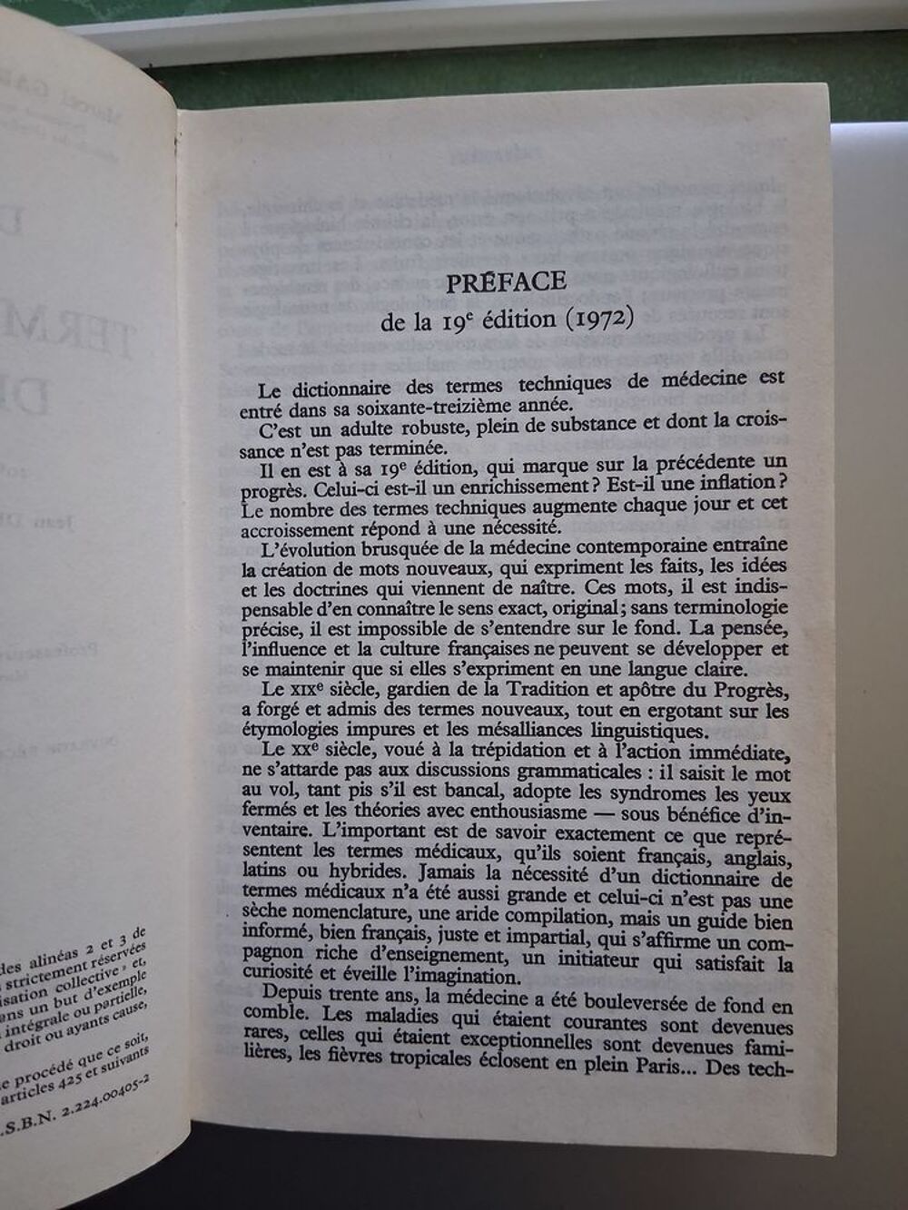 Dictionnaire des termes techniques de M&eacute;decine Livres et BD