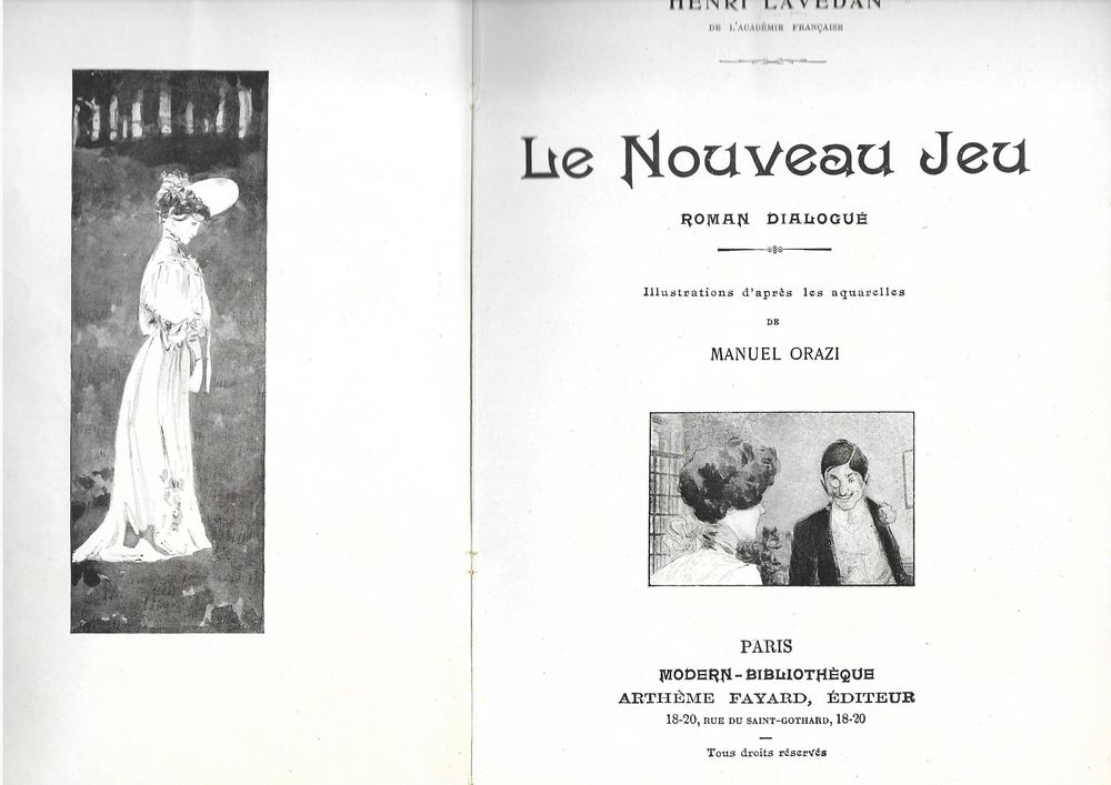 livre , le Nouveau Jeu , Henri Lavedan Livres et BD