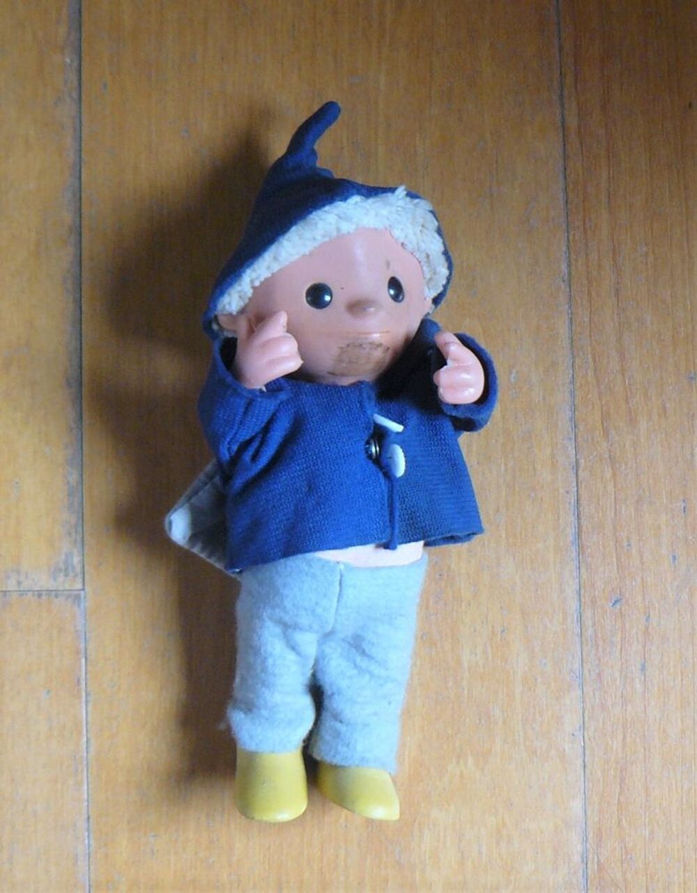 Poup&eacute;e Sandm&auml;nnchen en bois et tissu vintage - Allemagne Jeux / jouets