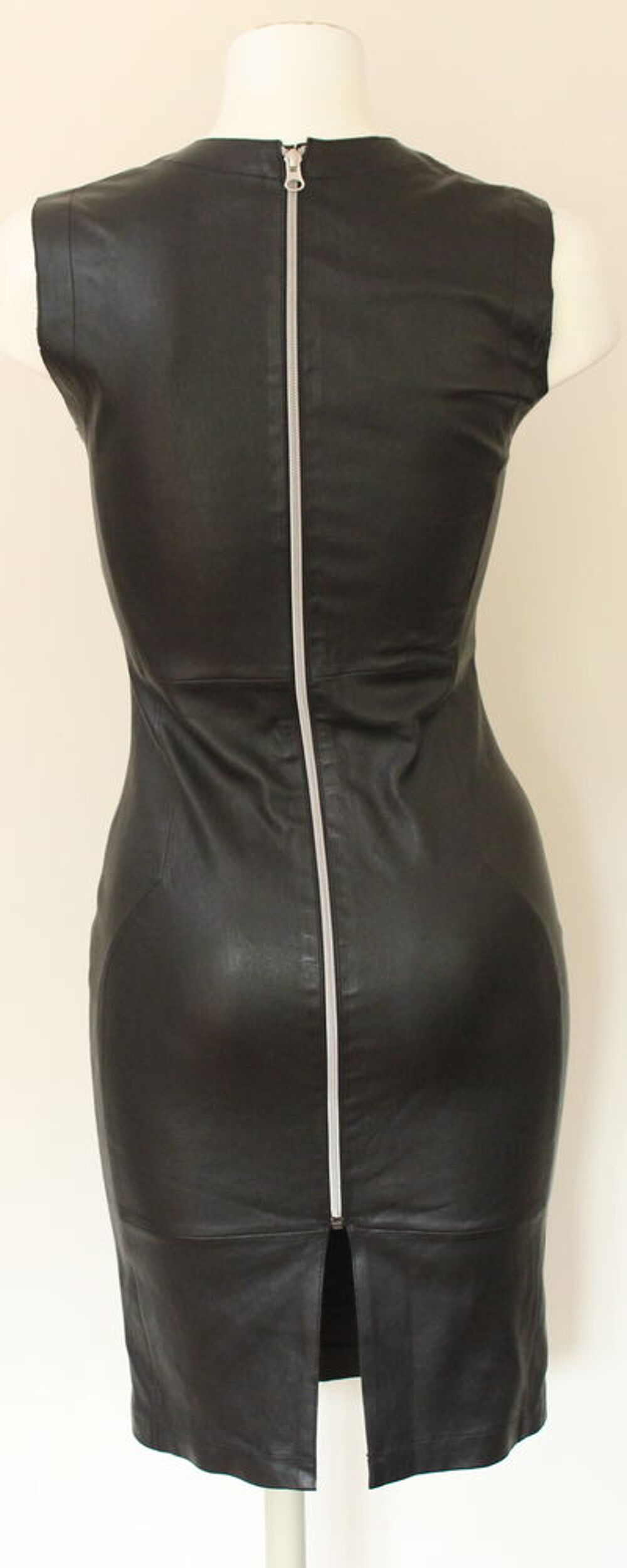 Robe cuir noir VENT COUVERT T.38 Vêtements
