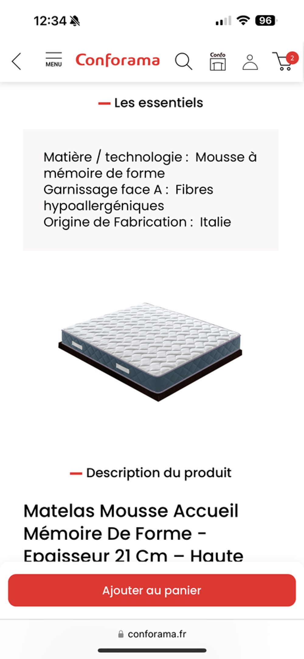 Matelas 140x200 Meubles