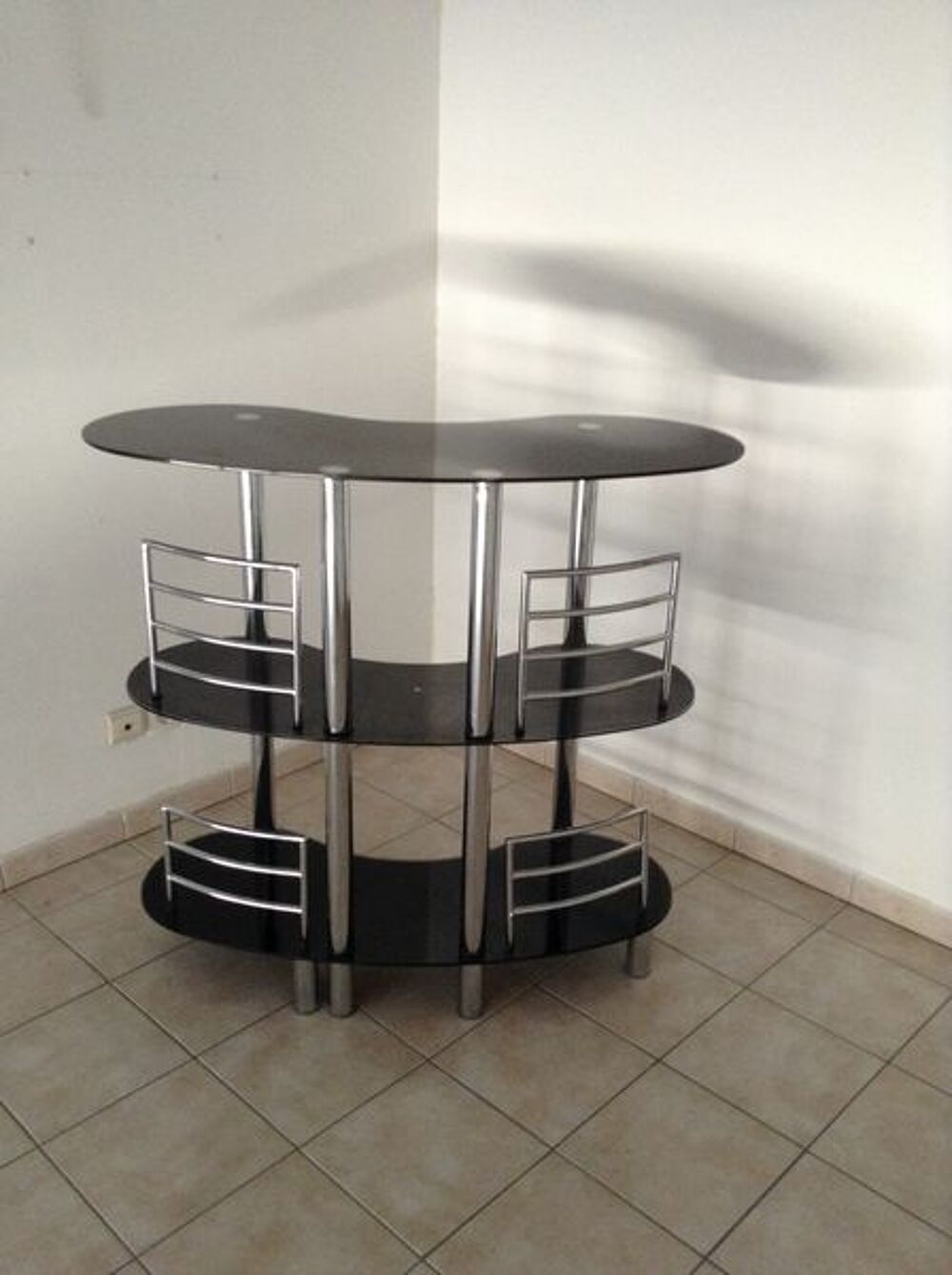 Mini Bar en Verre noir Meubles