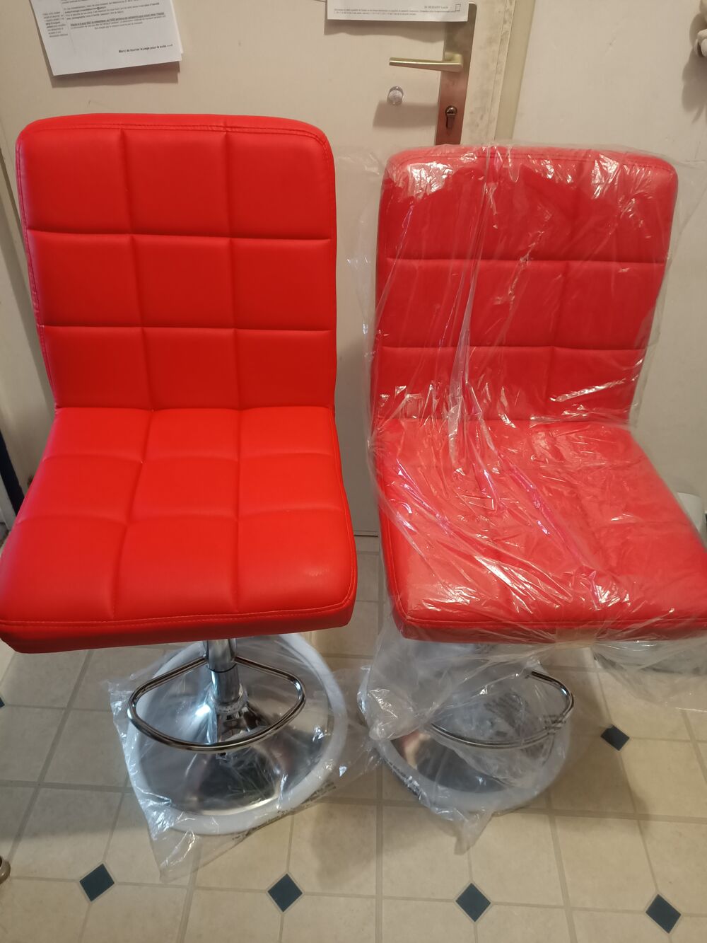 Lot de 2 Chaises de bar Meubles
