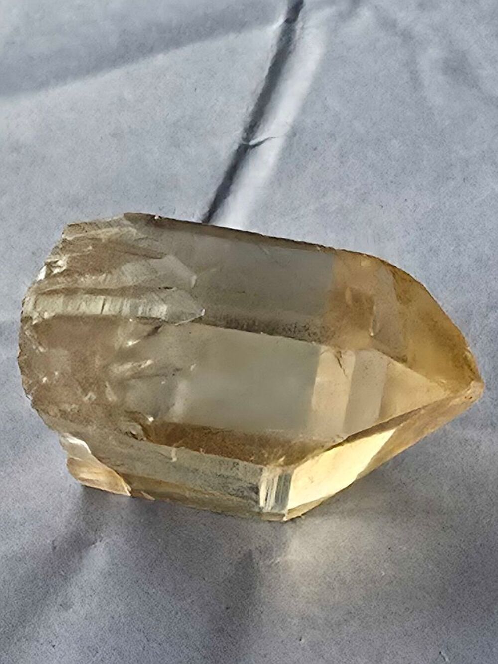 V&eacute;ritable Pierre Citrine Brute du Congo 20g-Cristal de Collection 