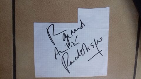 AUTOGRAPHE de Pascal OBISPO 25 Boucau (64)