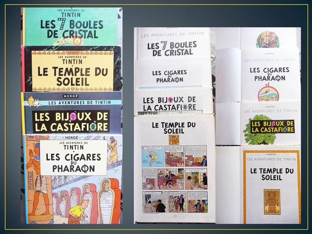 Lot de 4 BD "Tintin" collection Livres et BD