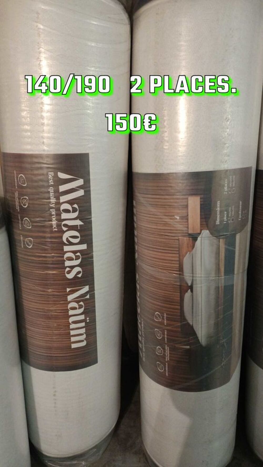 matelas neufs excellente qualit&eacute; Meubles