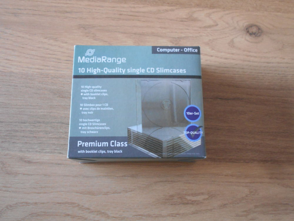 1 boite de 10 Slimbox pour 1 CD/DVD neuve Audio et hifi