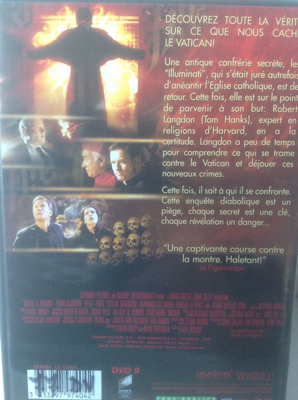ANGES &amp; D&Eacute;MONS &Eacute;TAT NEUF Envoi Possible
DVD et blu-ray