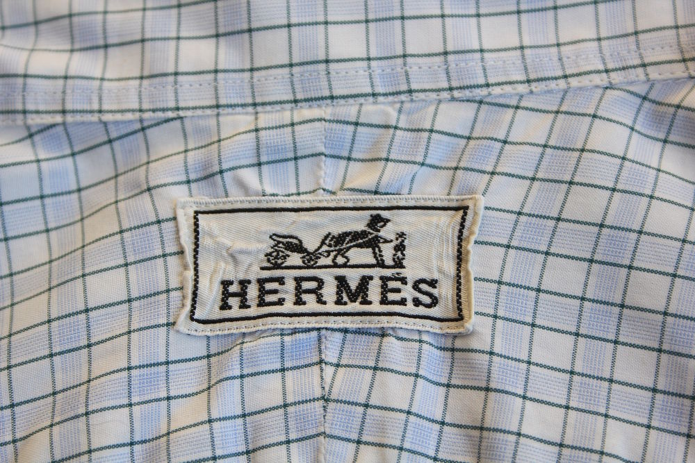 Chemise carreaux HERMES T.41 Vtements