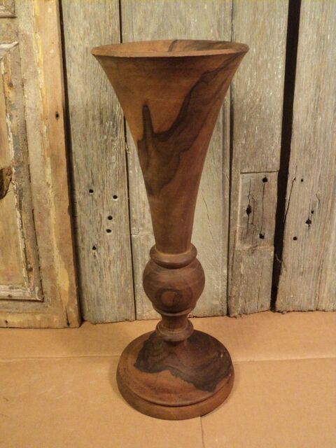 Ancien Calice en Buis Bois Tourn Objet Liturgique Religieux 39 Loches (37)