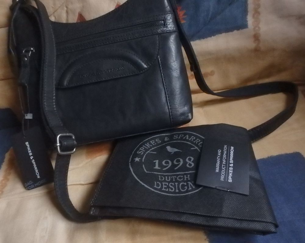 Spikes &amp; Sparrow Bronco Elien Sac bandouli&egrave;re cuir finement Maroquinerie