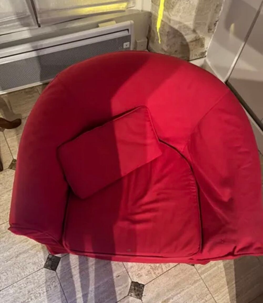 Fauteuil club rouge Meubles