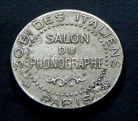 JETON ( rare ) du SALON du PHONOGRAPHE année 1930 10 Albi (81)
