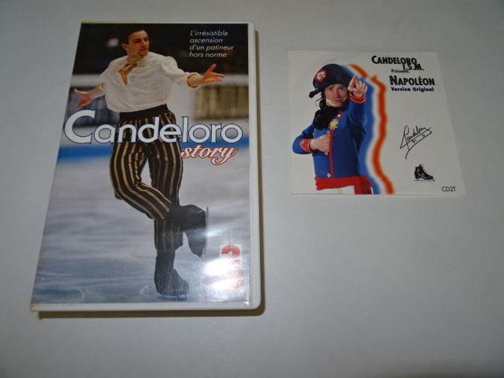 VHS et CD 2 titres philippe Candeloro DVD et blu-ray