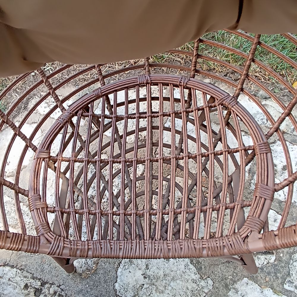 FAUTEUIL OEUF OSIER Meubles