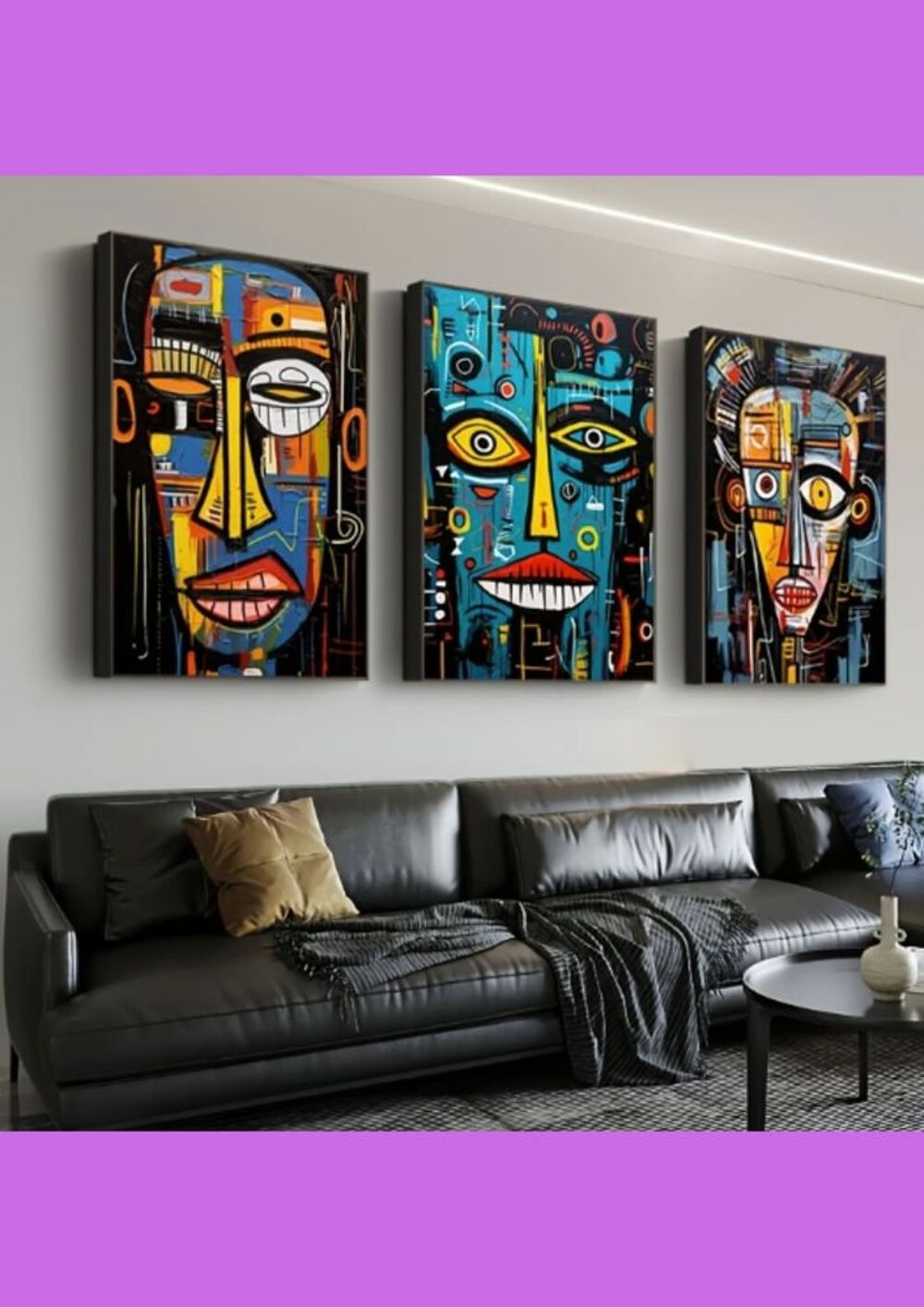 Trio d'Affiches Art D&eacute;co : Modernit&eacute; et Couleurs Décoration