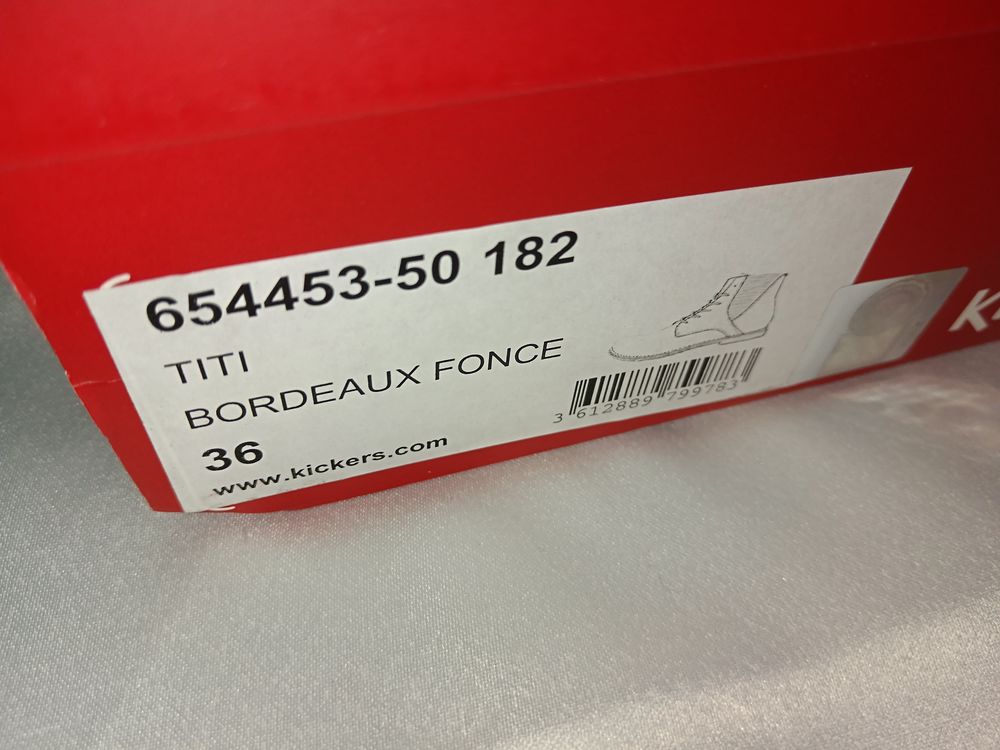Bottines en cuir kickers taille 36 Chaussures