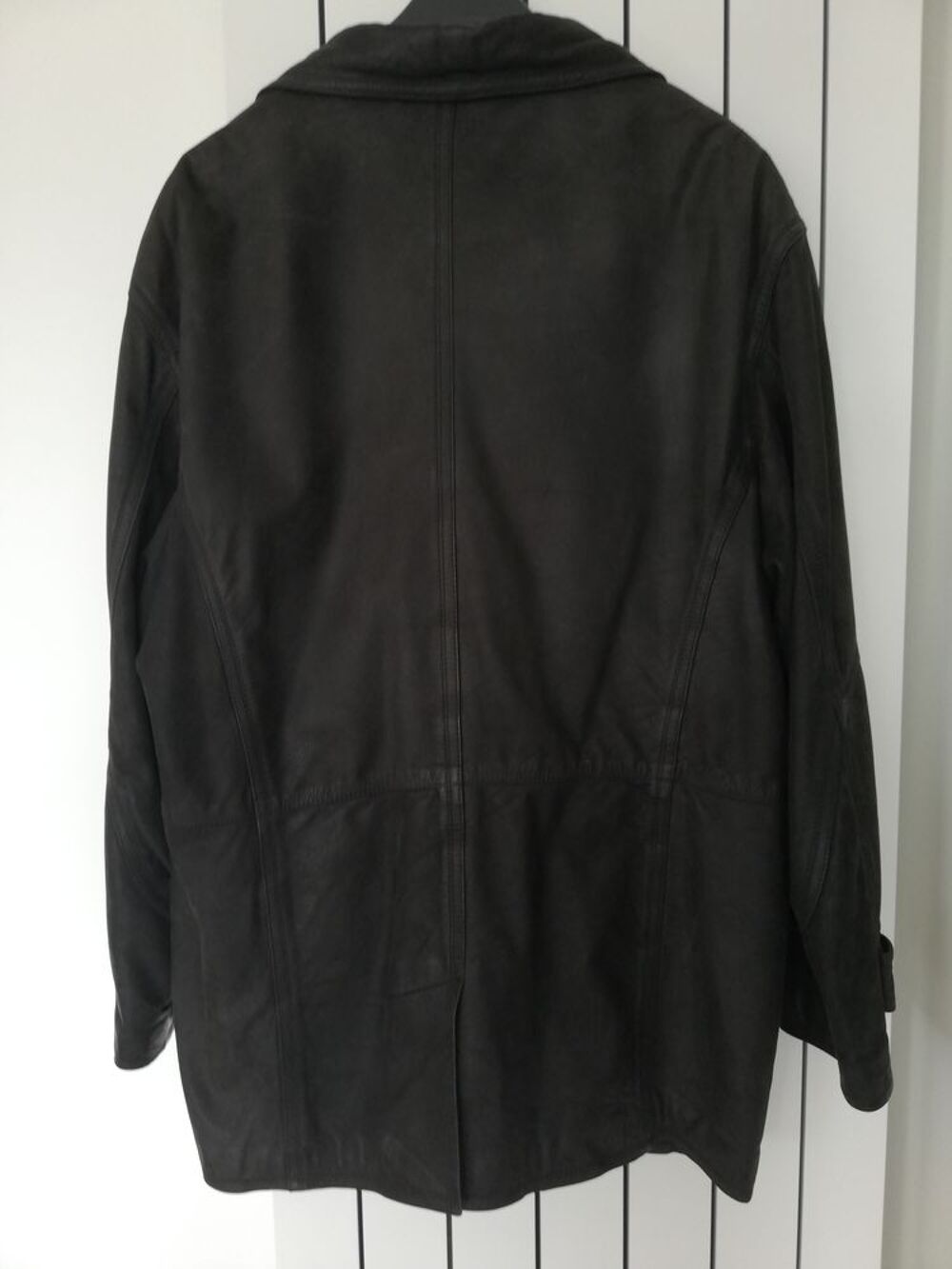 Manteau / Veste cuir 3/4 Homme taille XL Vêtements