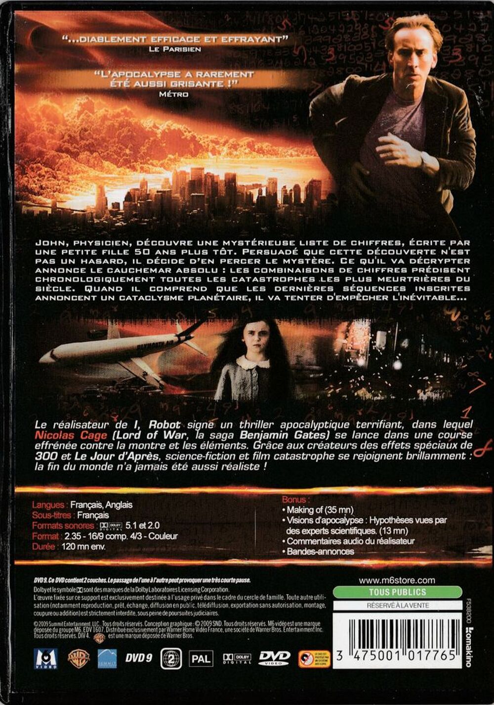 Pr&eacute;dictions DVD et blu-ray