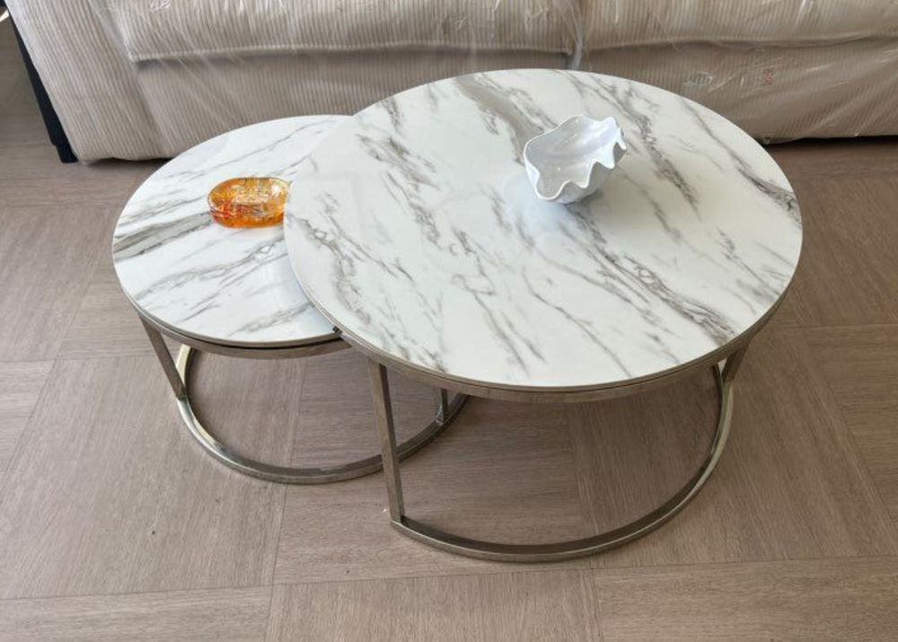 Table basse marbre blanc Meubles