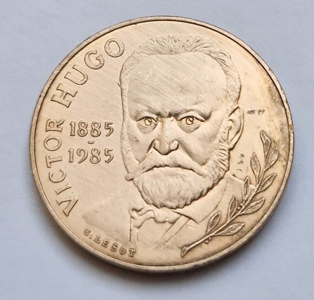 Pi&egrave;ce de monnaie 10 Francs Victor Hugo 1985 (A) France 