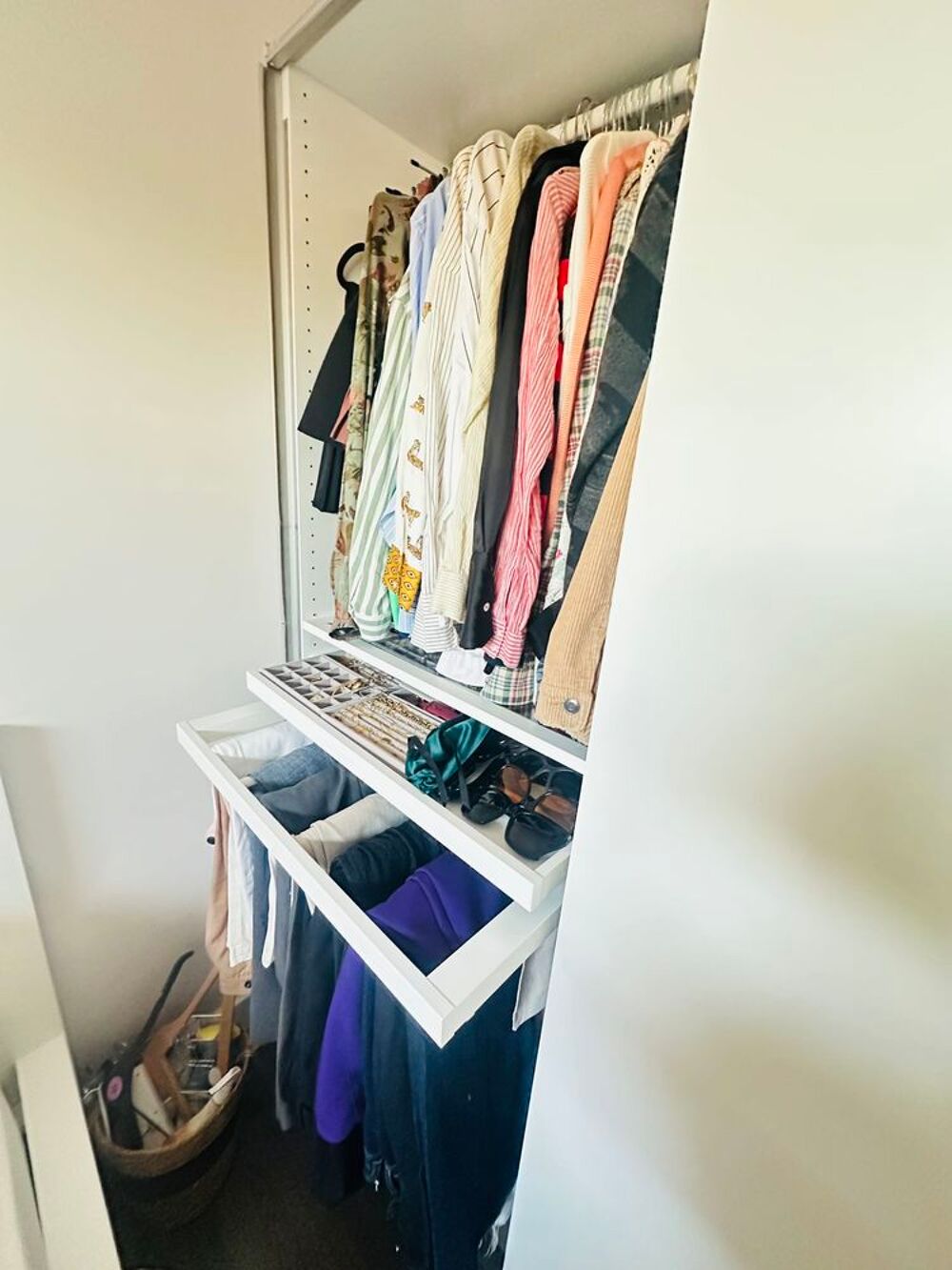 Armoire blanche porte coulissante IKEA 150X200 Meubles