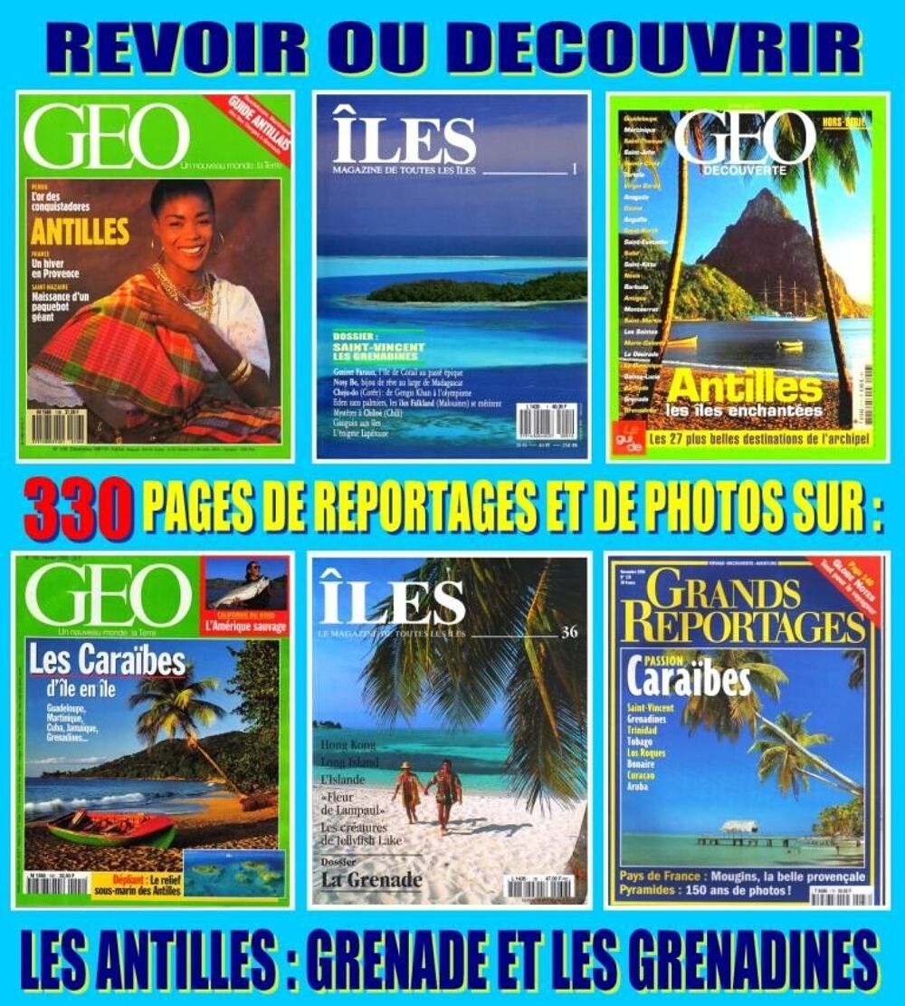ANTILLES : la GRENADE - les GRENADINES Livres et BD