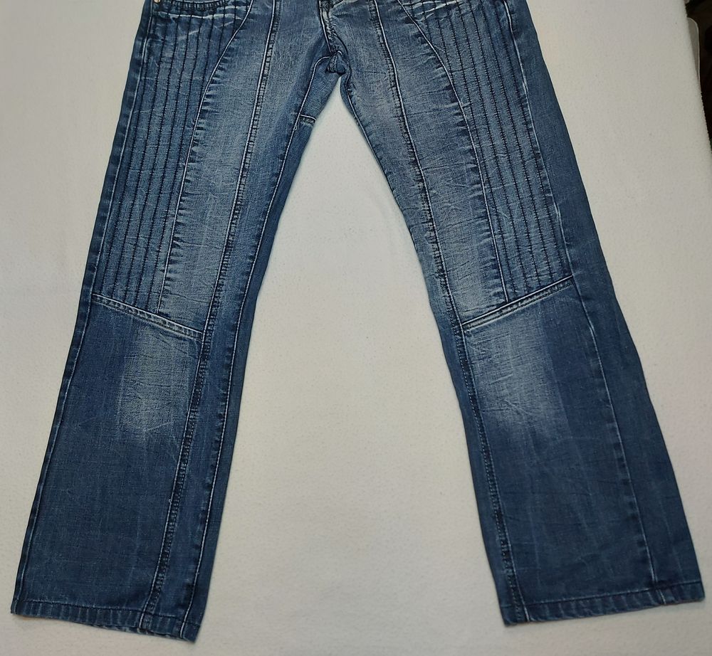 Kosmo One Jeans Homme Fantaisie Bleu Marine Taille 38 40 Vêtements