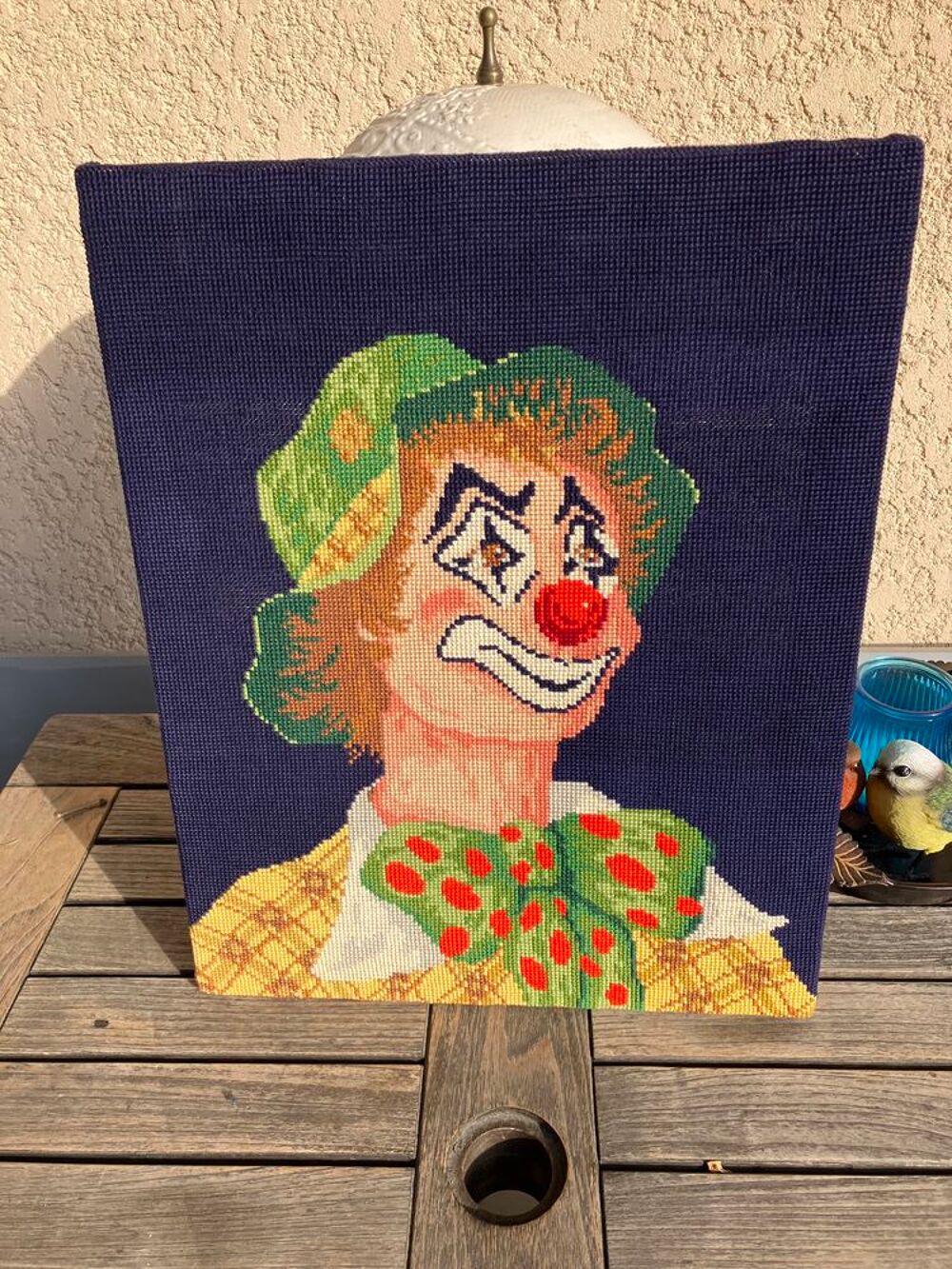 2 Tableaux clowns canevas Décoration