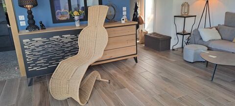 Fauteuil en rotin et fer forg avec Design 330 Montlimar (26)